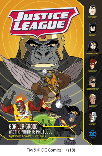 Gorilla Grodd and the Primate Protocol (Justice League) book cover by Brandon T. Snider