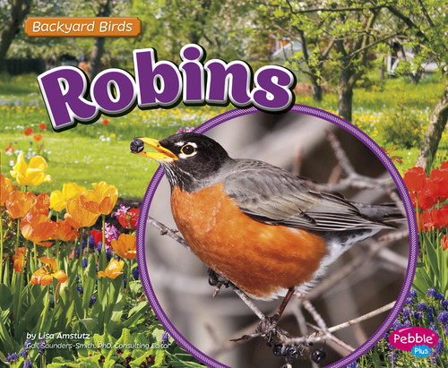 Robins (Backyard Birds) book cover by Lisa J. Amstutz