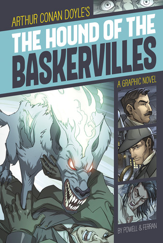 The Hound of the Baskervilles: A Graphic Novel (Graphic Revolve: Common Core Editions) book cover by Sir Arthur Conan Doyle