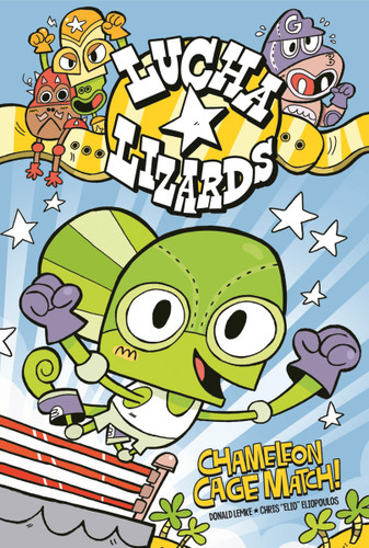 Lucha Lizards: Chameleon Cage Match! (Lucha Lizards) book cover by Donald Lemke, Donald B. Lemke