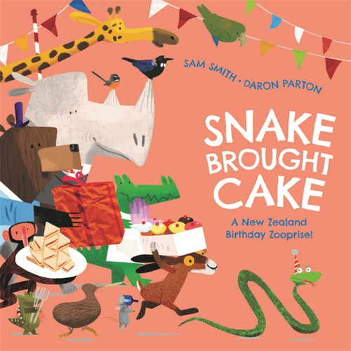 Snake Brought Cake: A New Zealand Birthday Zooprise! book cover by Sam Smith