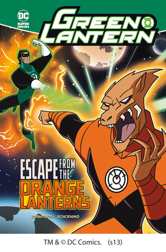 Escape from the Orange Lanterns (Green Lantern) book cover by Michael V. Acampora
