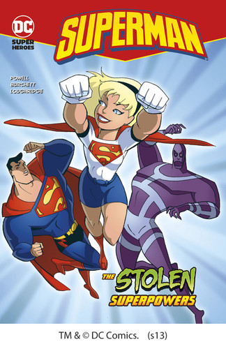 The Stolen Superpowers (Superman) book cover by Martin Powell