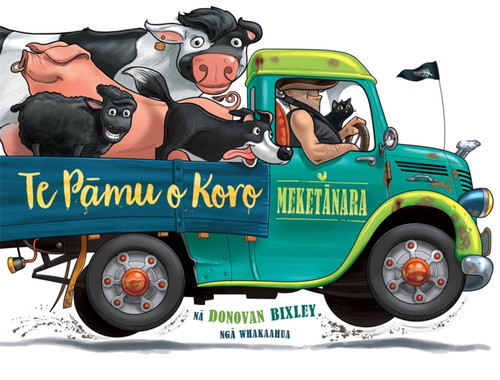 Te Pamu o Koro Meketanara (Old Macdonald's Farm Maori edition) book cover by Donovan Bixley