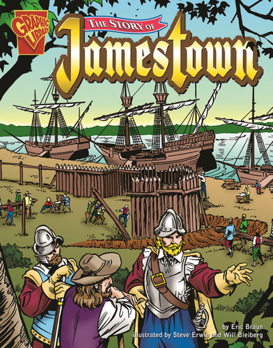 The Story of Jamestown (Graphic History) book cover by Eric Braun