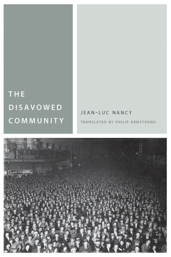 The Disavowed Community (Commonalities) book cover by Jean-Luc Nancy