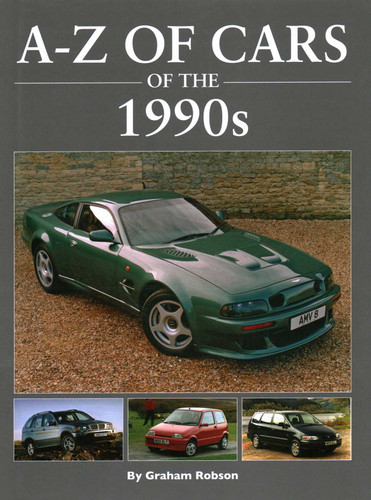 A-Z of Cars of the 1990s book cover by Graham Robson