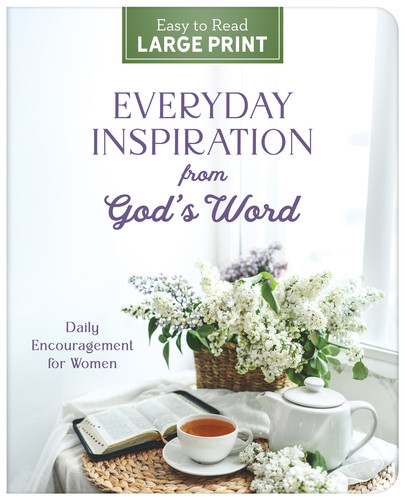 Everyday Inspiration from God's Word Large Print: Daily Encouragement for Women book cover by Compiled by Barbour Staff
