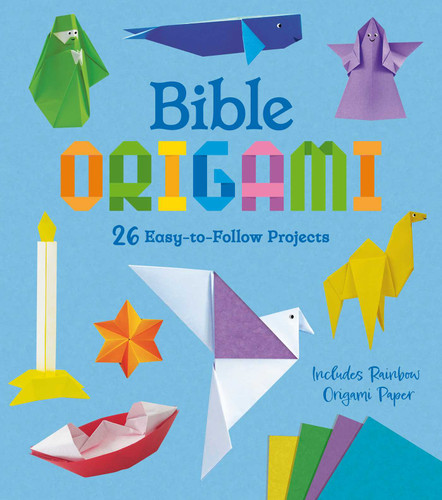 Bible Origami: 26 Easy-to-Follow Projects book cover by Belinda Webster, Joe Fullman, Lisa Miles, Jennifer Sanderson, Rita Storey, Catherine Ard, Lucy Doncaster