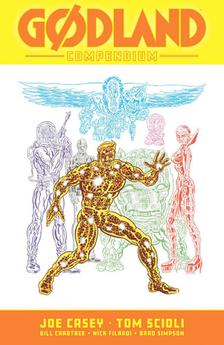 GODLAND: The Complete Cosmic Compendium book cover by Joe Casey, Tom Scioli