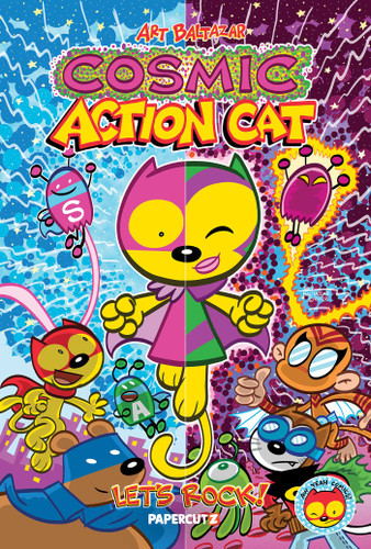 Cosmic Action Cat: Let's Rock! book cover by Art Baltazar