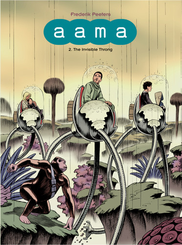 Aama Volume II: The Invisible Throng book cover by Frederik Peeters