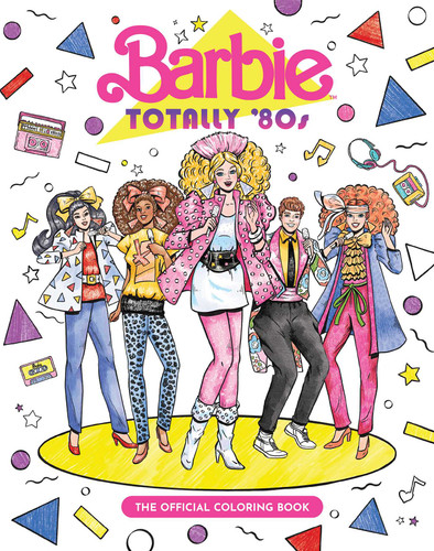 Barbie: Totally 80's: The Official Coloring Book book cover by Mattel