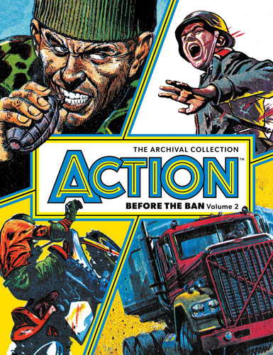 ACTION - BEFORE THE BAN Volume 2: The Archival Collection (Action - Before the Ban) book cover by Pat Mills, Chris Lowder, Gerry Finley-Day, John Wagner, Steve MacManus, Tom Tully, Alan Hebden