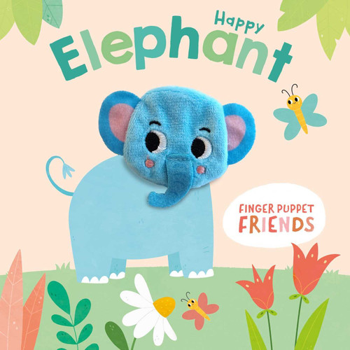 Finger Puppet Friends - Happy Elephant (Finger Puppet Friends) book cover by Little Genius Books