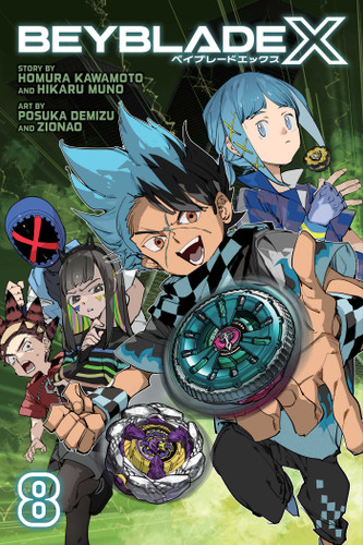 Beyblade X, Vol. 8 (Beyblade X) book cover by Homura Kawamoto, Hikaru Muno