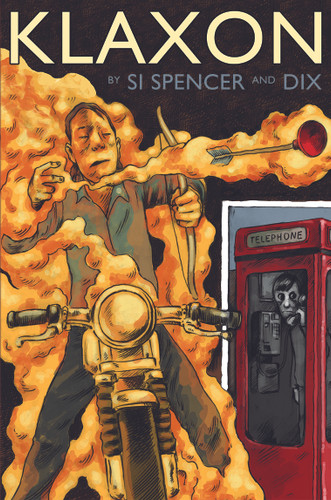 Klaxon book cover by Si Spencer, Dix
