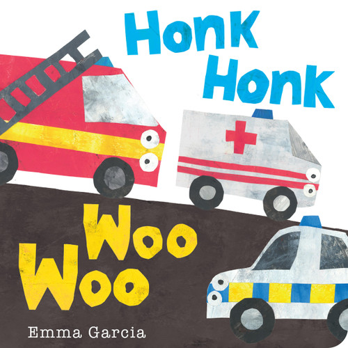 Honk Honk Woo Woo (All About Sounds) book cover by Emma Garcia