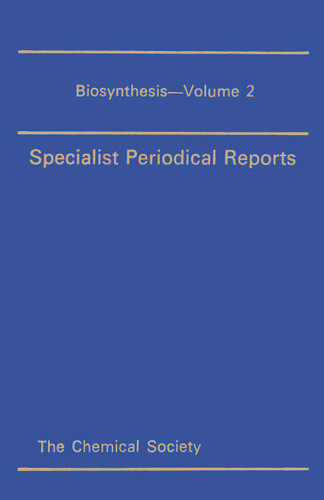 Biosynthesis: Volume 2 book cover by 