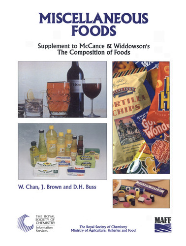 Miscellaneous Foods: Supplement to The Composition of Foods book cover by 