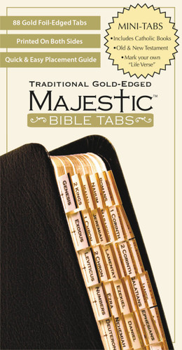 Majestic Traditional Gold Bible Tabs mini book cover by Ellie Claire