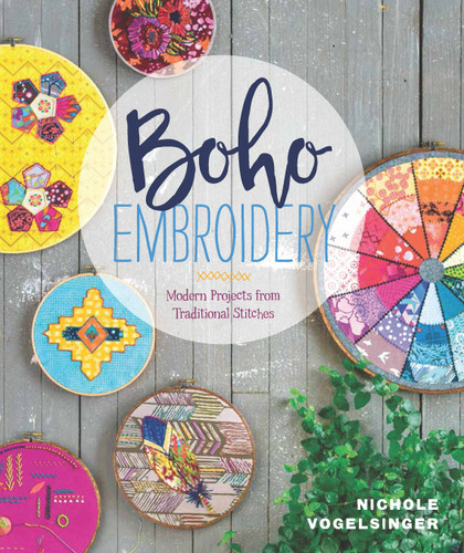 Boho Embroidery: Modern Projects from Traditional Stitches book cover by Nichole Vogelsinger