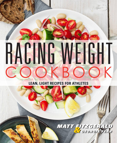 Racing Weight Cookbook: Lean, Light Recipes for Athletes (Racing Weight Series) book cover by Matt Fitzgerald, Georgie Fear