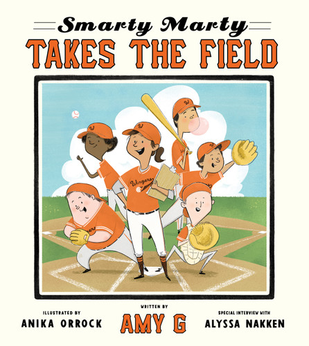 Smarty Marty Takes the Field: A Picture Book (Smarty Marty) book cover by Amy Gutierrez
