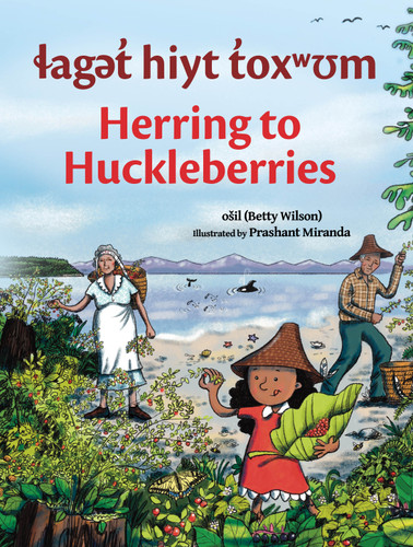 laget hiyt toxwum / Herring to Huckleberries book cover by ošil Betty Wilson