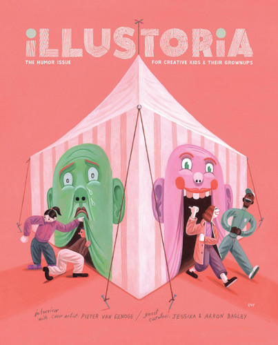 Illustoria: Humor: Issue #21: Stories, Comics, DIY, For Creative Kids and Their Grownups book cover by Joanne Chan