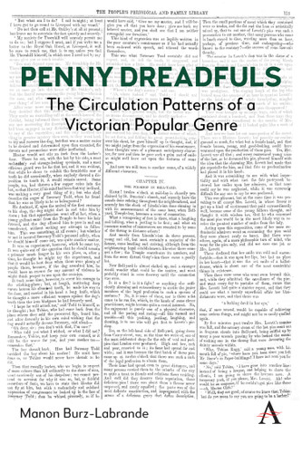 Penny Dreadfuls: The Circulation Patterns of a Victorian Popular Genre (Anthem Impact in Victorian Popular Fiction #1) book cover by Manon Burz-Labrande