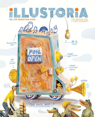 Illustoria: Invention: Issue #22: Stories, Comics, DIY, For Creative Kids and Their Grownups (Illustoria Magazine) book cover by Joanne Chan