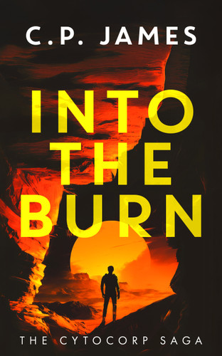 Into the Burn: A Dystopian Adventure book cover by C.P. James