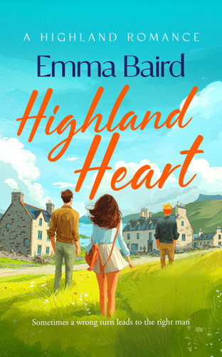 Highland Heart: A funny, feel-good romantic comedy set in a charming Scottish Highland village book cover by Emma Baird