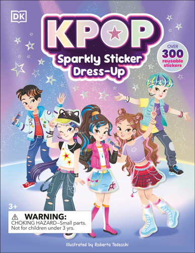 K-Pop Sparkly Sticker Dress-Up book cover by DK