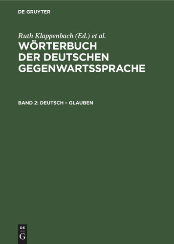 Deutsch – Glauben book cover by 