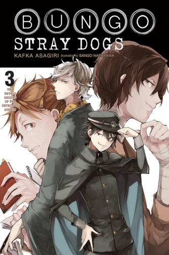 Bungo Stray Dogs, Vol. 3 (light novel): The Untold Origins of the Detective Agency (Bungo Stray Dogs (light novel) #3) book cover by Sango Harukawa, Kafka Asagiri