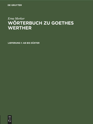 Ab bis düster book cover by Erna Merker