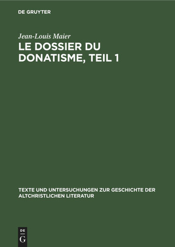 Des origines à la mort de Constance II (303–361) book cover by Jean-Louis Maier