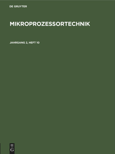 MP. Jahrgang 2, Heft 10 [9783112594278]
