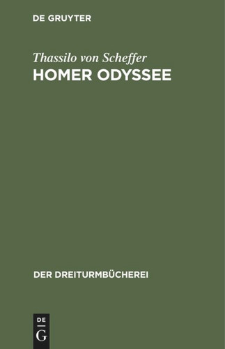 Homer Odyssee book cover by Thassilo von Scheffer