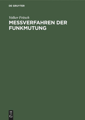 Meßverfahren der Funkmutung book cover by Volker Fritsch