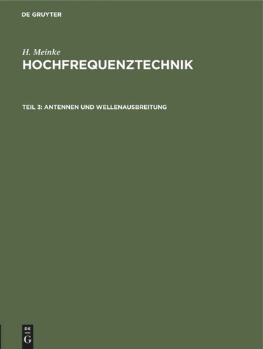 Antennen und Wellenausbreitung book cover by H. Meinke