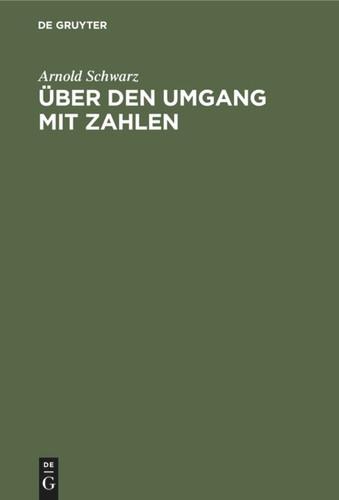 Über den Umgang mit Zahlen: Einführung in die Statistik book cover by Arnold Schwarz