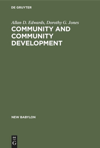 Community and community development [9789027975126]