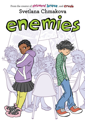 Enemies (Berrybrook Middle School #5) book cover by SVETLANA CHMAKOVA