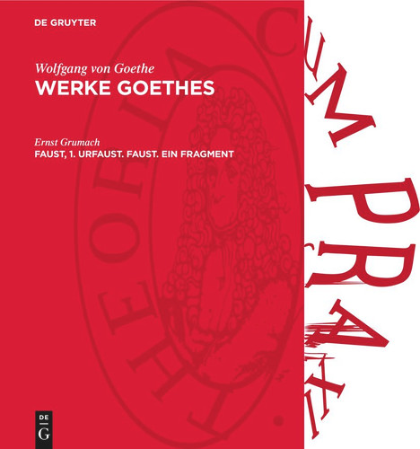 Faust, 1. Urfaust. Faust. Ein Fragment book cover by Ernst Grumach