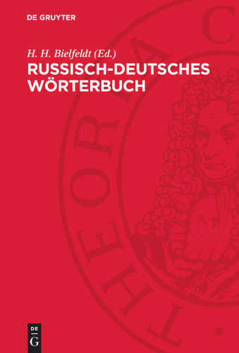 Russisch-Deutsches Wörterbuch book cover by 