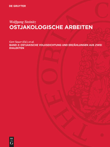 Ostjakische Volksdichtung und Erzählungen aus zwei Dialekten: Kommentare book cover by 
