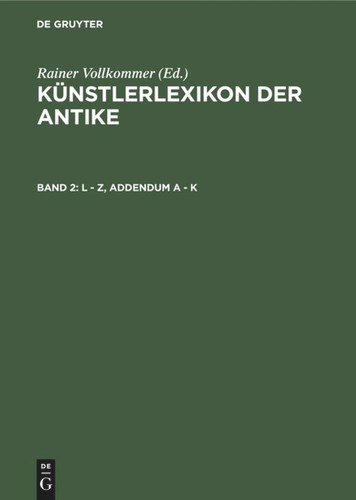 L - Z, Addendum A - K book cover by 
